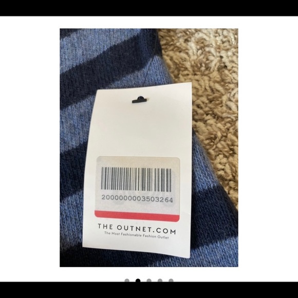 Iris and Ink Striped VNeck Sweater - Picture 2 of 5